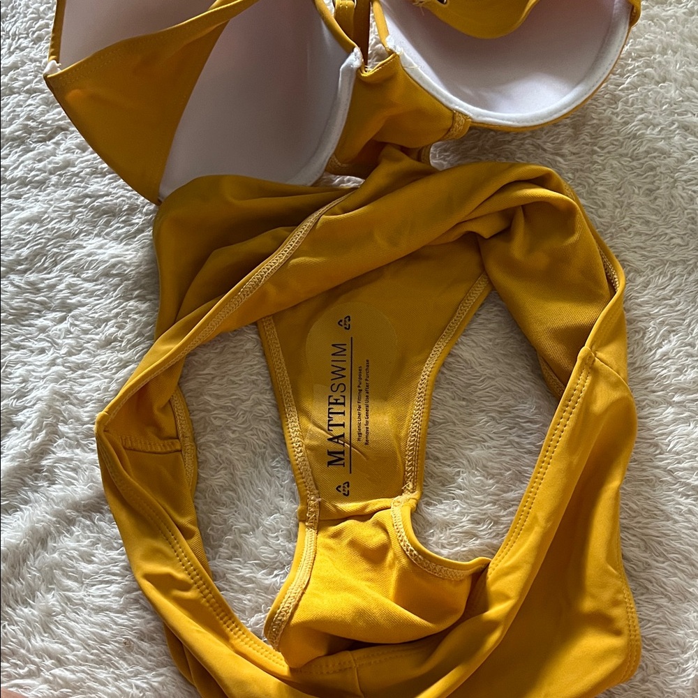 Yellow One-Piece Swimsuit - Picture 3 of 3